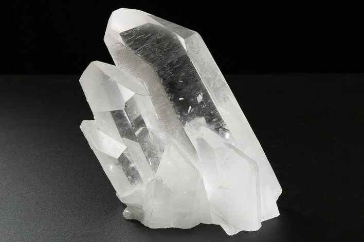 Clear Quartz Crystal Cluster - Brazil #259236